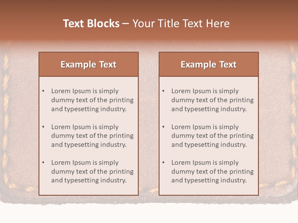 Wear Seam Tag PowerPoint Template