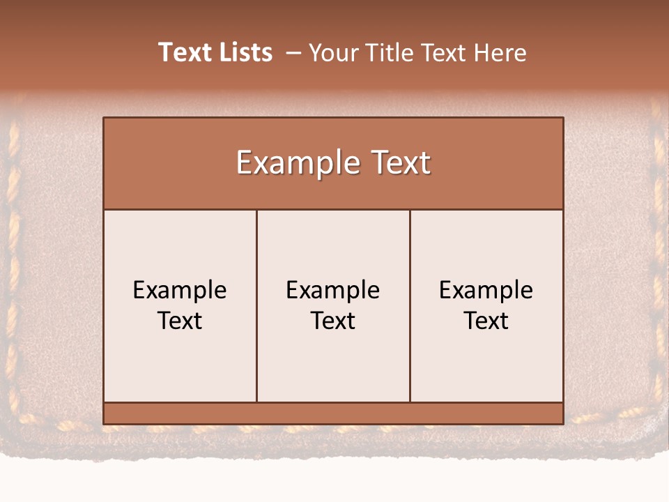 Wear Seam Tag PowerPoint Template
