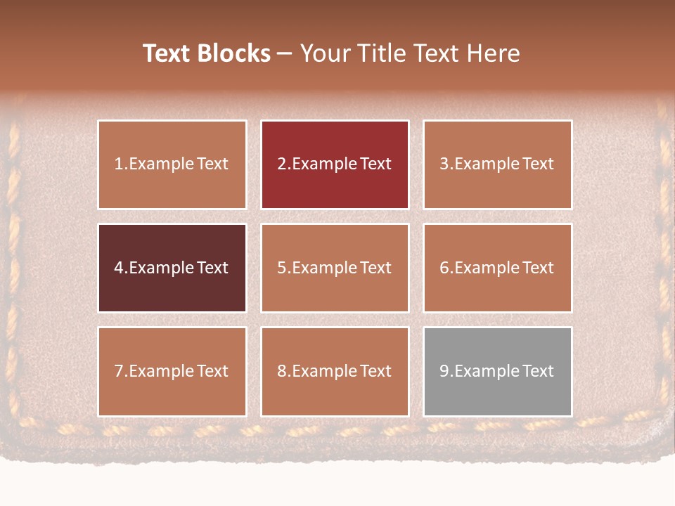 Wear Seam Tag PowerPoint Template