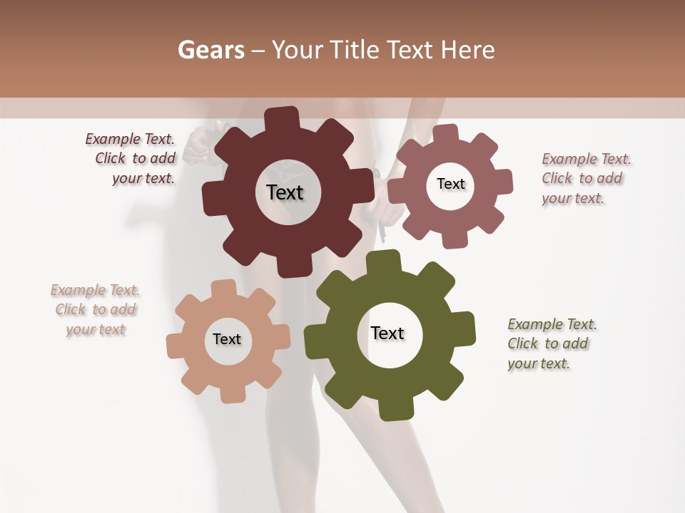 Young Human Boobs PowerPoint Template