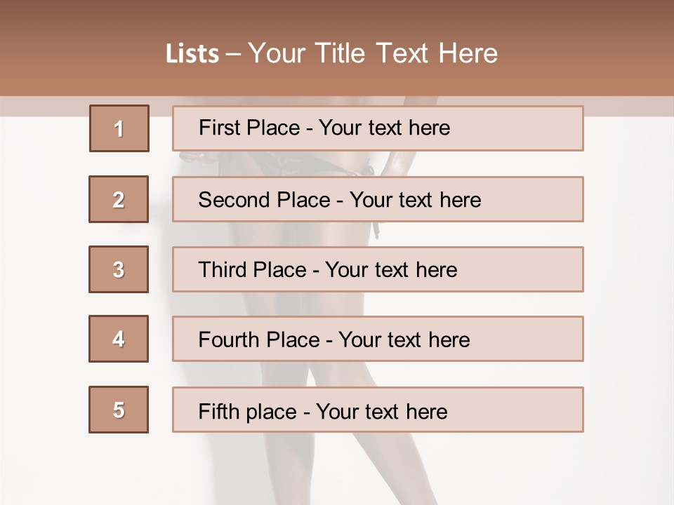 Young Human Boobs PowerPoint Template