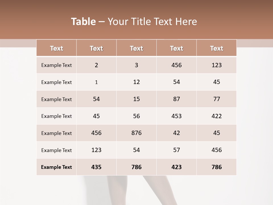 Young Human Boobs PowerPoint Template