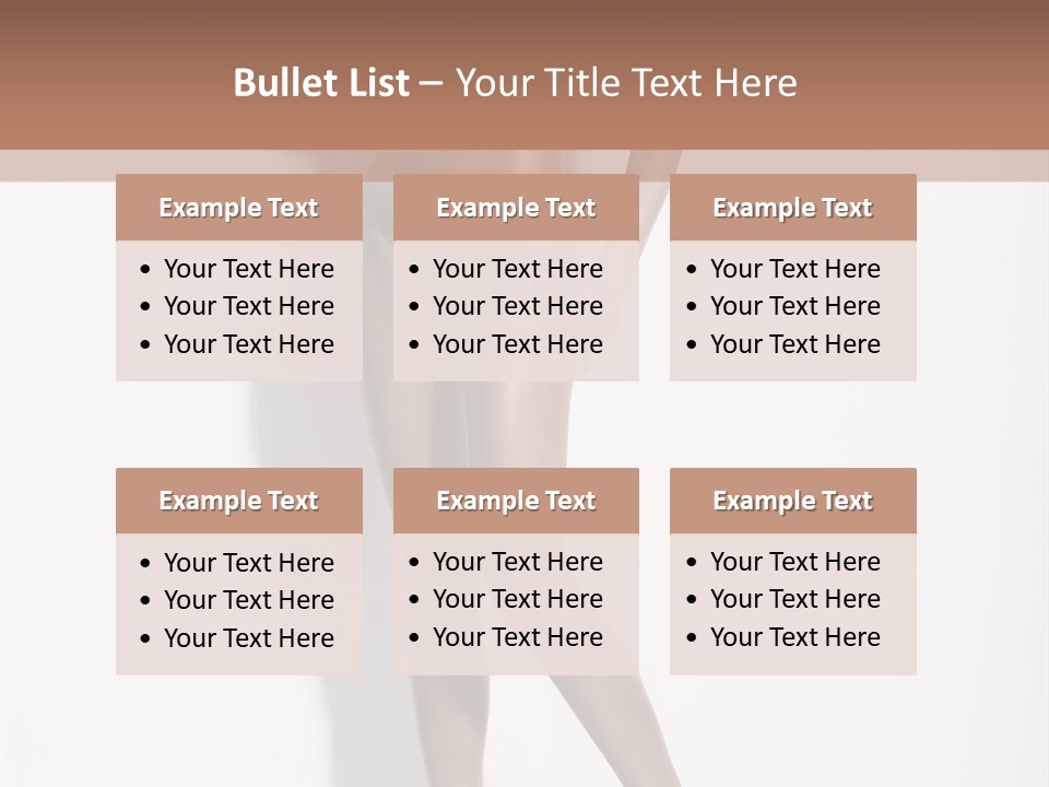 Young Human Boobs PowerPoint Template