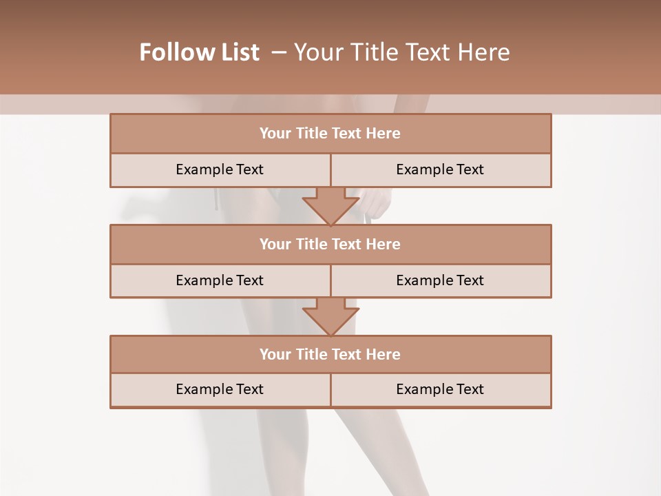 Young Human Boobs PowerPoint Template