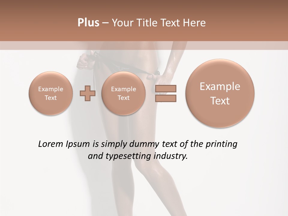 Young Human Boobs PowerPoint Template