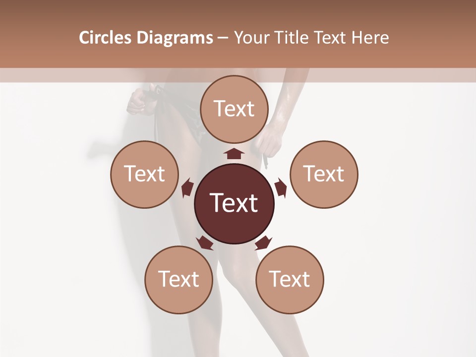 Young Human Boobs PowerPoint Template