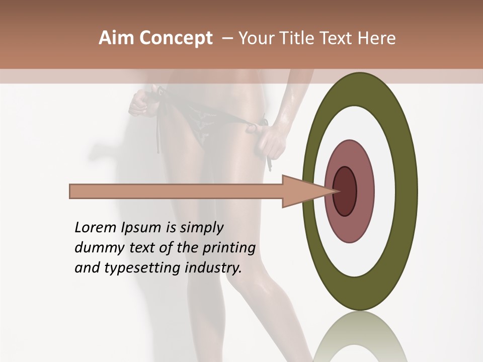 Young Human Boobs PowerPoint Template