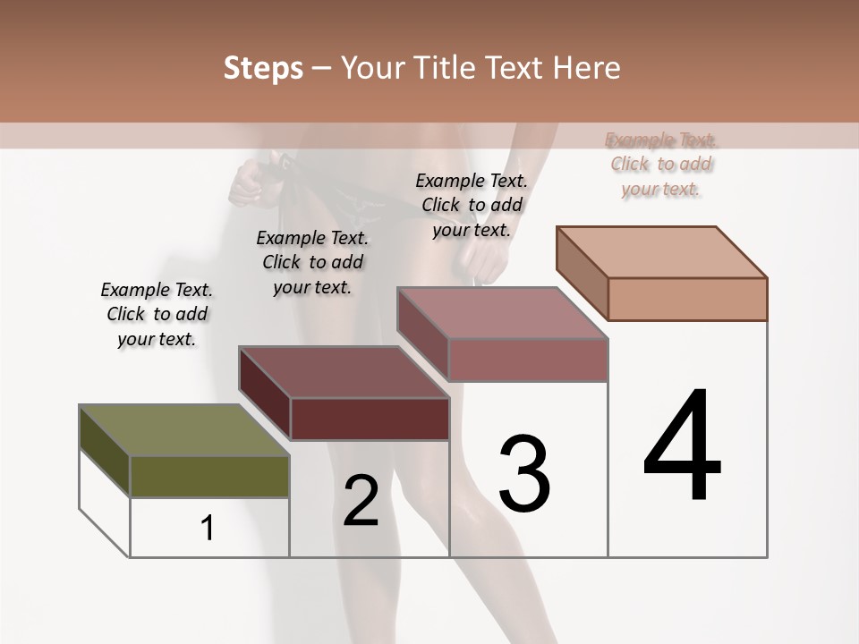 Young Human Boobs PowerPoint Template