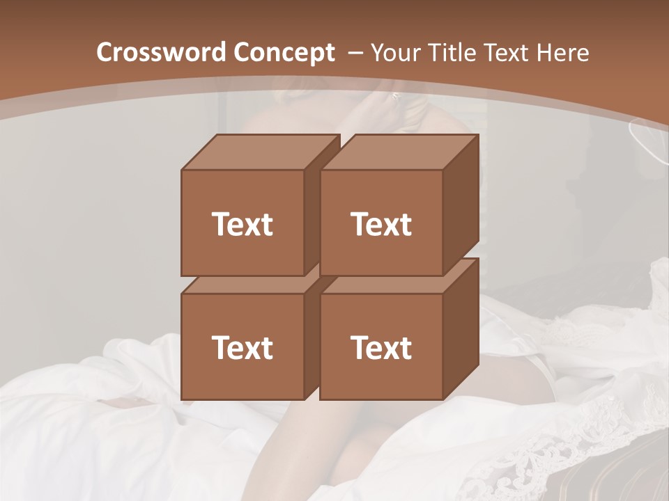 Bed Corset Satin PowerPoint Template