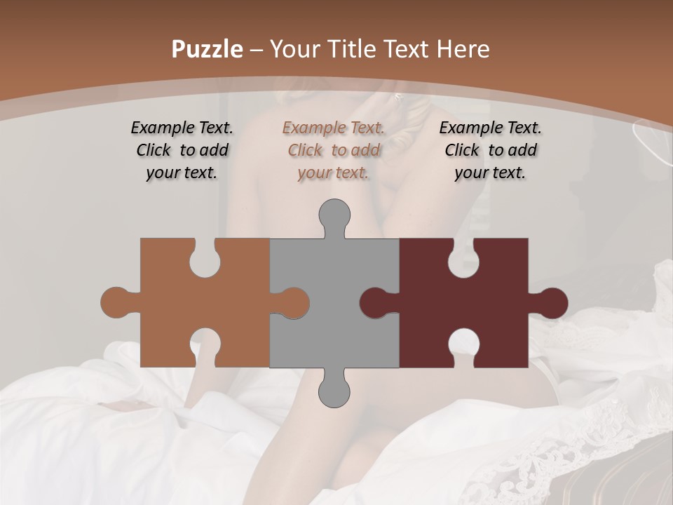 Bed Corset Satin PowerPoint Template