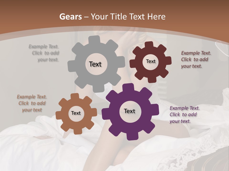 Bed Corset Satin PowerPoint Template