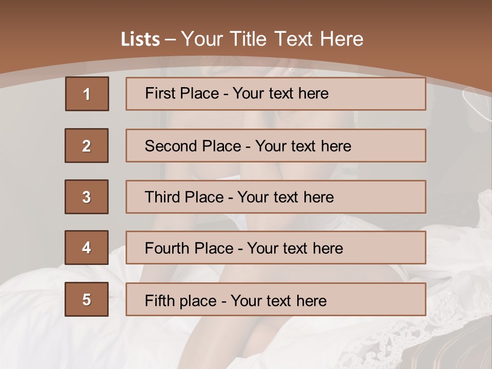 Bed Corset Satin PowerPoint Template