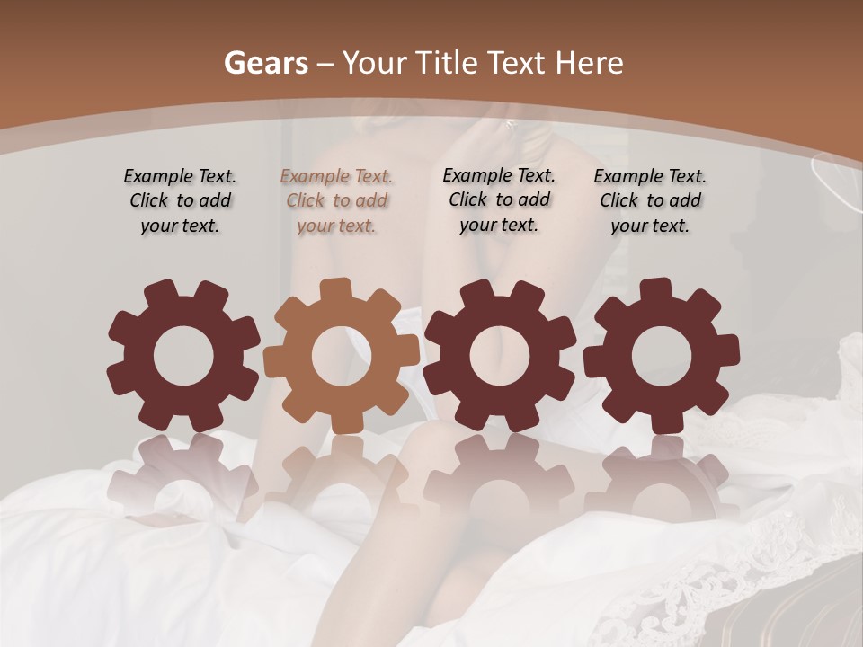 Bed Corset Satin PowerPoint Template