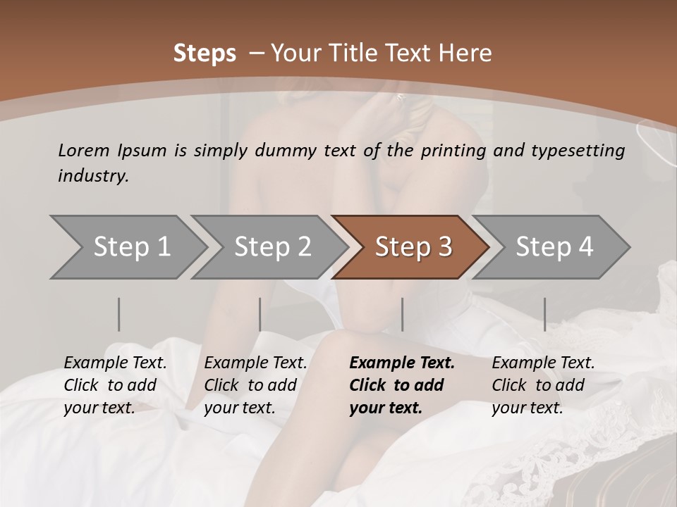 Bed Corset Satin PowerPoint Template