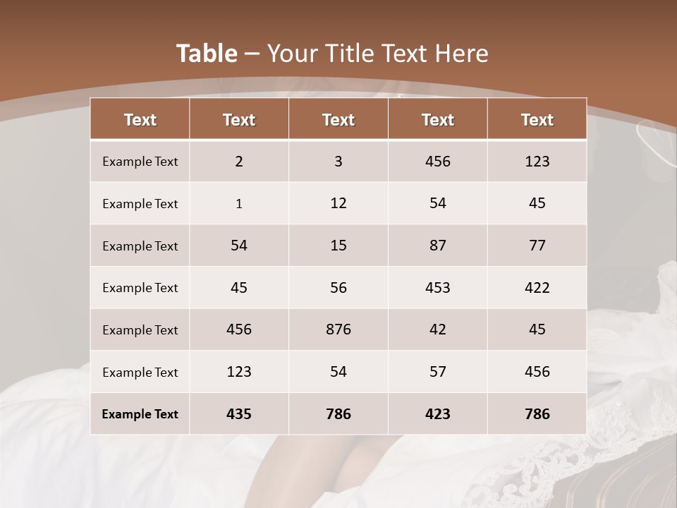 Bed Corset Satin PowerPoint Template