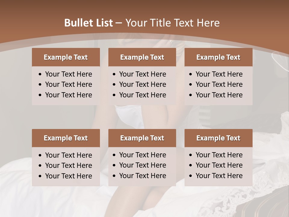 Bed Corset Satin PowerPoint Template