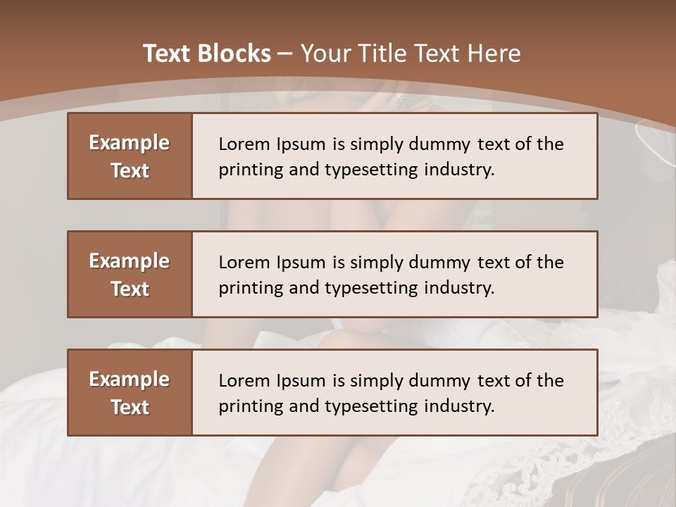 Bed Corset Satin PowerPoint Template