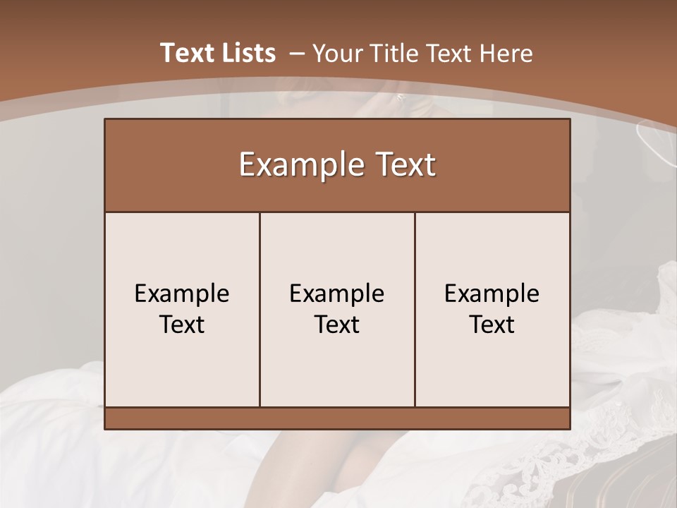 Bed Corset Satin PowerPoint Template