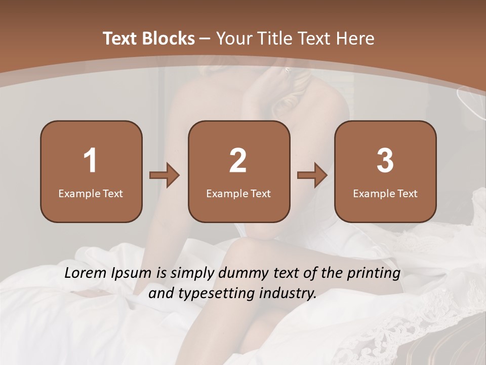 Bed Corset Satin PowerPoint Template