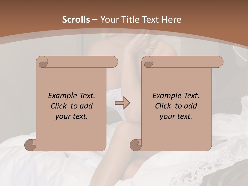 Bed Corset Satin PowerPoint Template