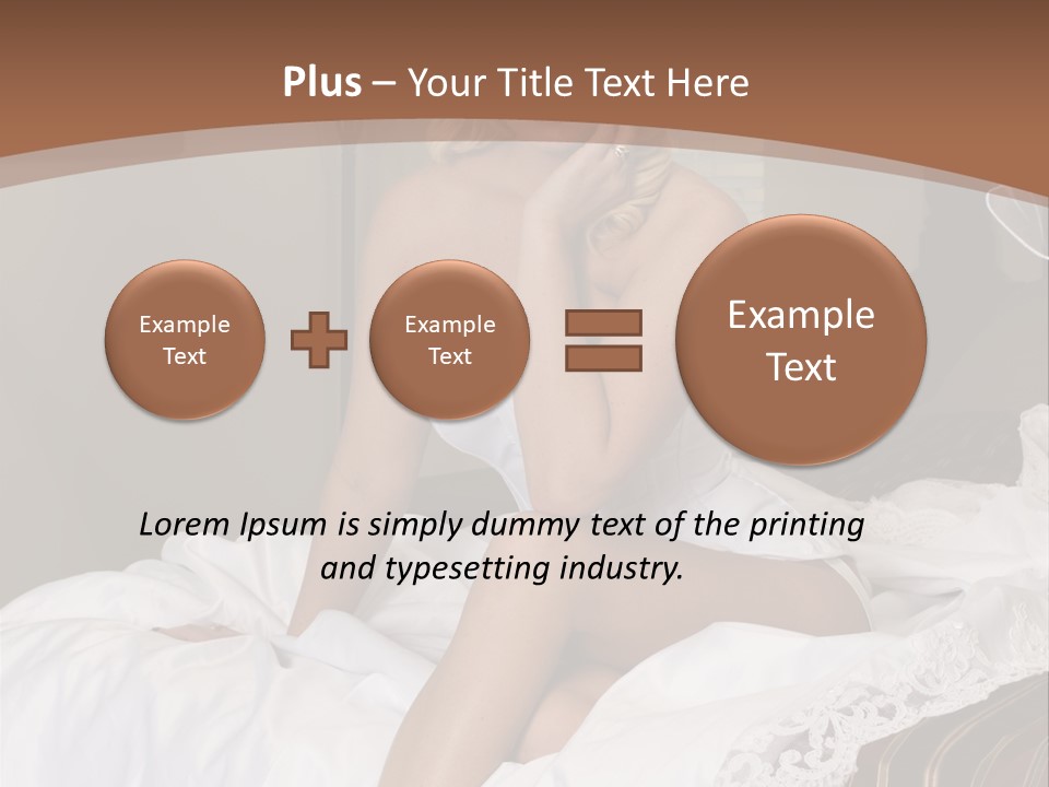 Bed Corset Satin PowerPoint Template