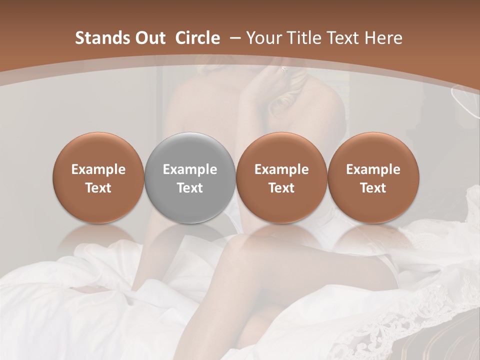 Bed Corset Satin PowerPoint Template