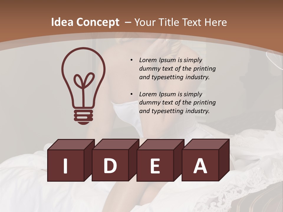 Bed Corset Satin PowerPoint Template