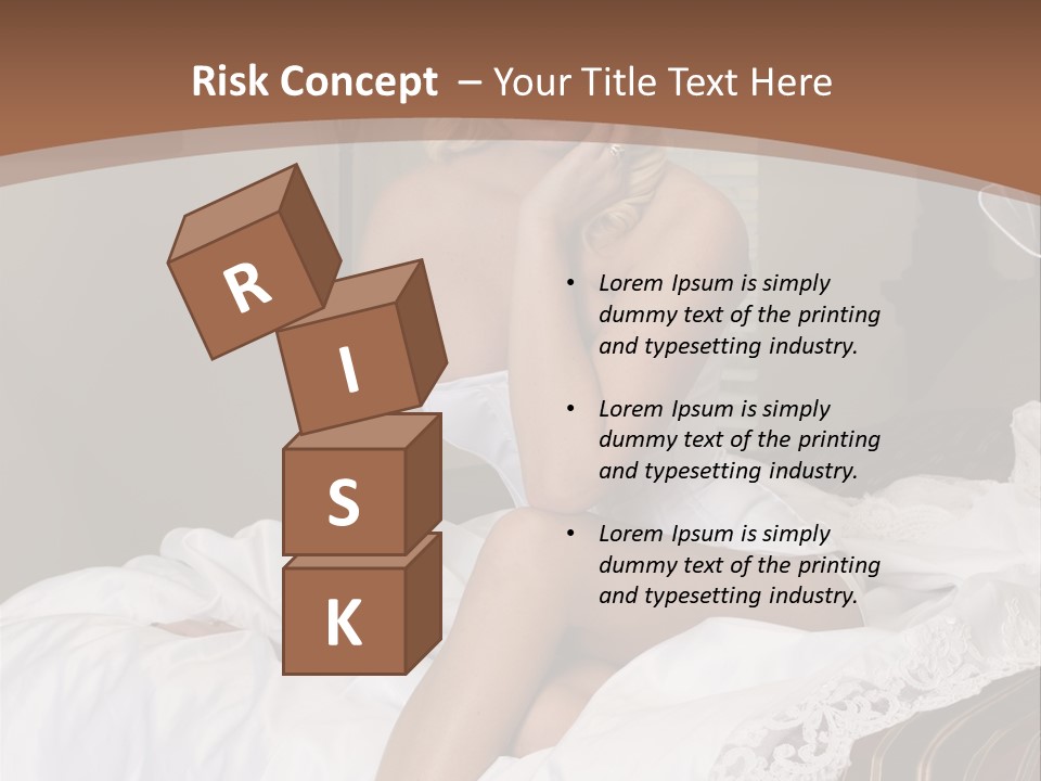 Bed Corset Satin PowerPoint Template