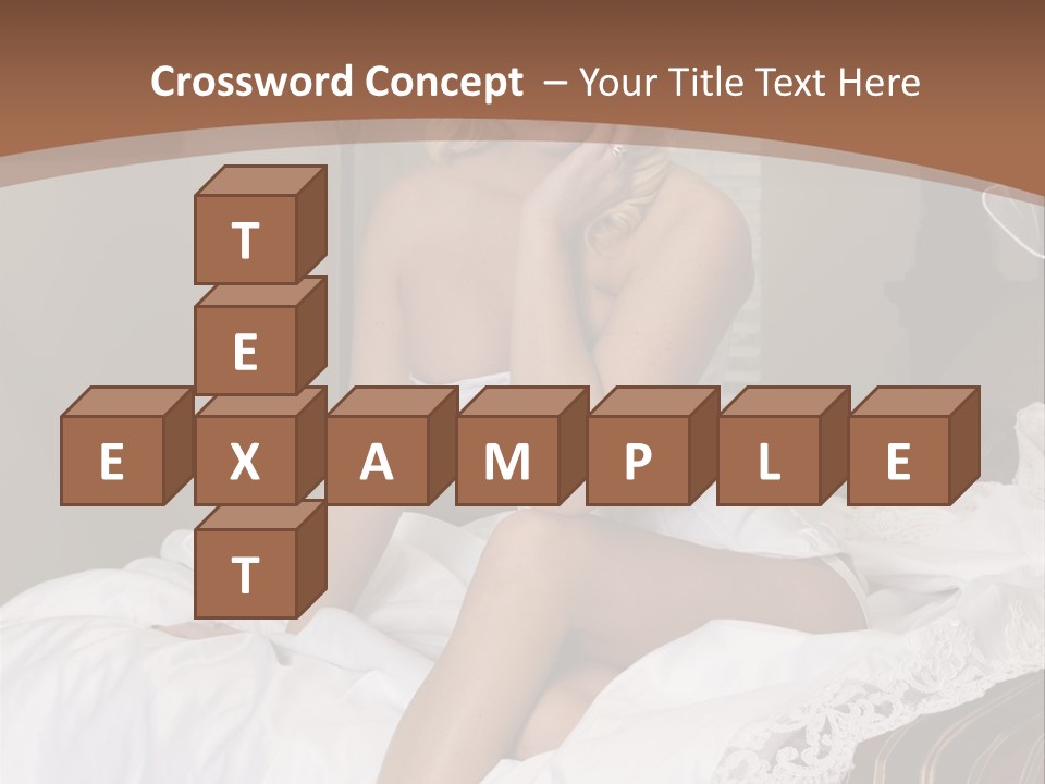 Bed Corset Satin PowerPoint Template