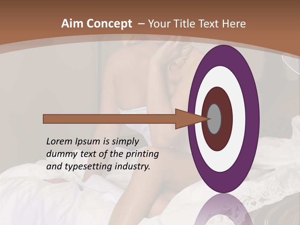 Bed Corset Satin PowerPoint Template