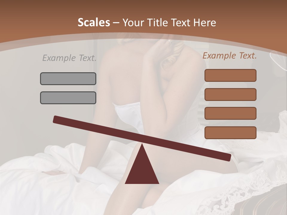 Bed Corset Satin PowerPoint Template