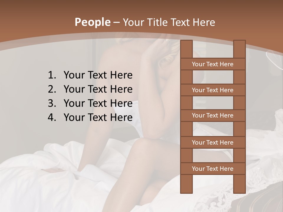 Bed Corset Satin PowerPoint Template