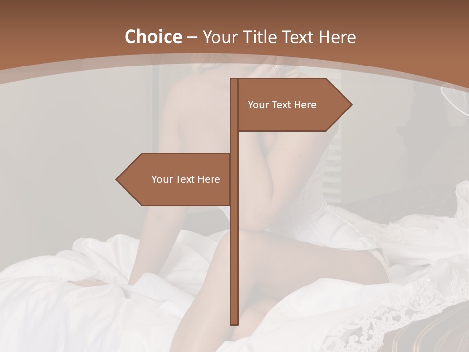 Bed Corset Satin PowerPoint Template