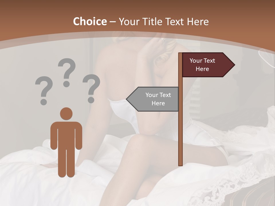 Bed Corset Satin PowerPoint Template