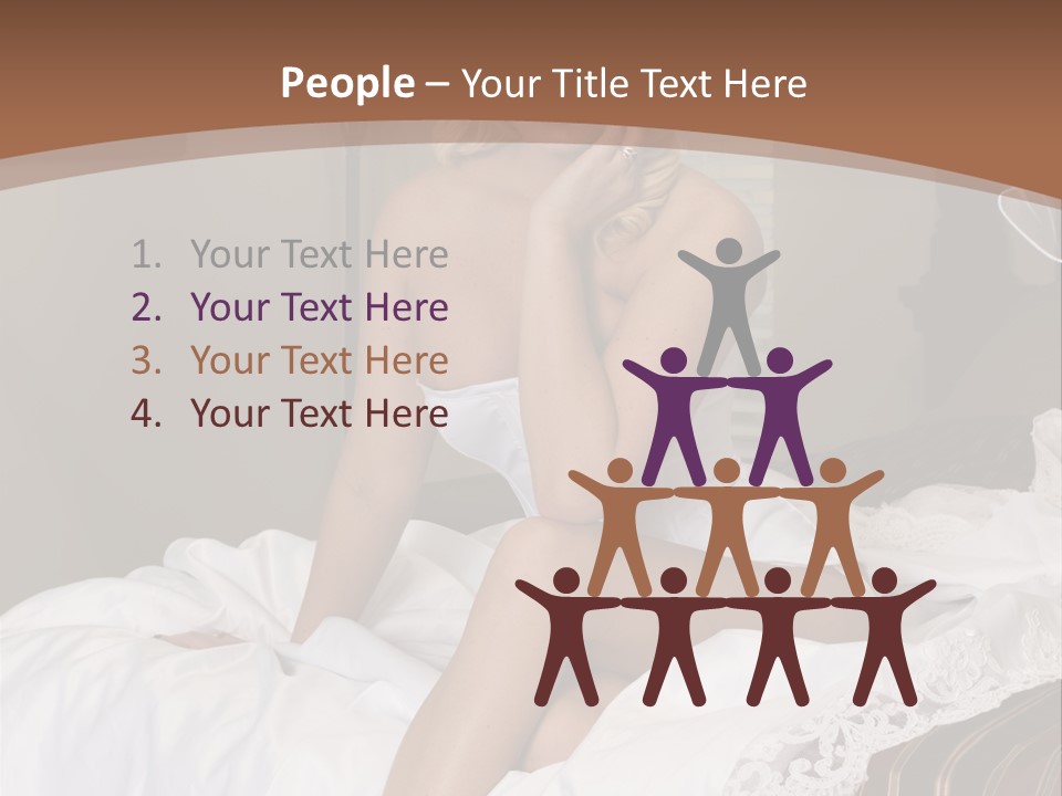 Bed Corset Satin PowerPoint Template