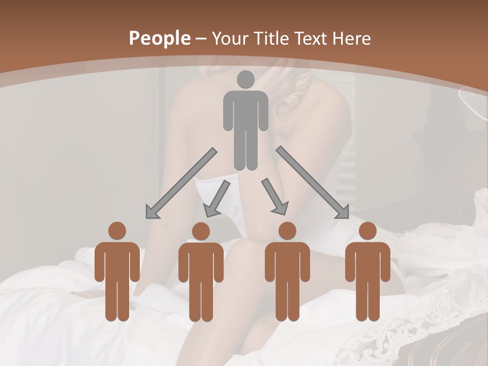 Bed Corset Satin PowerPoint Template