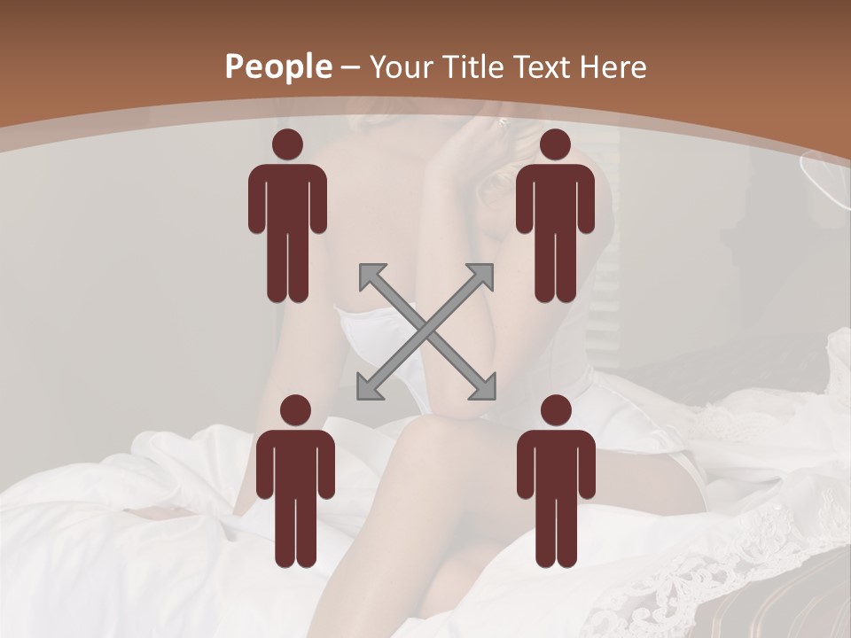 Bed Corset Satin PowerPoint Template