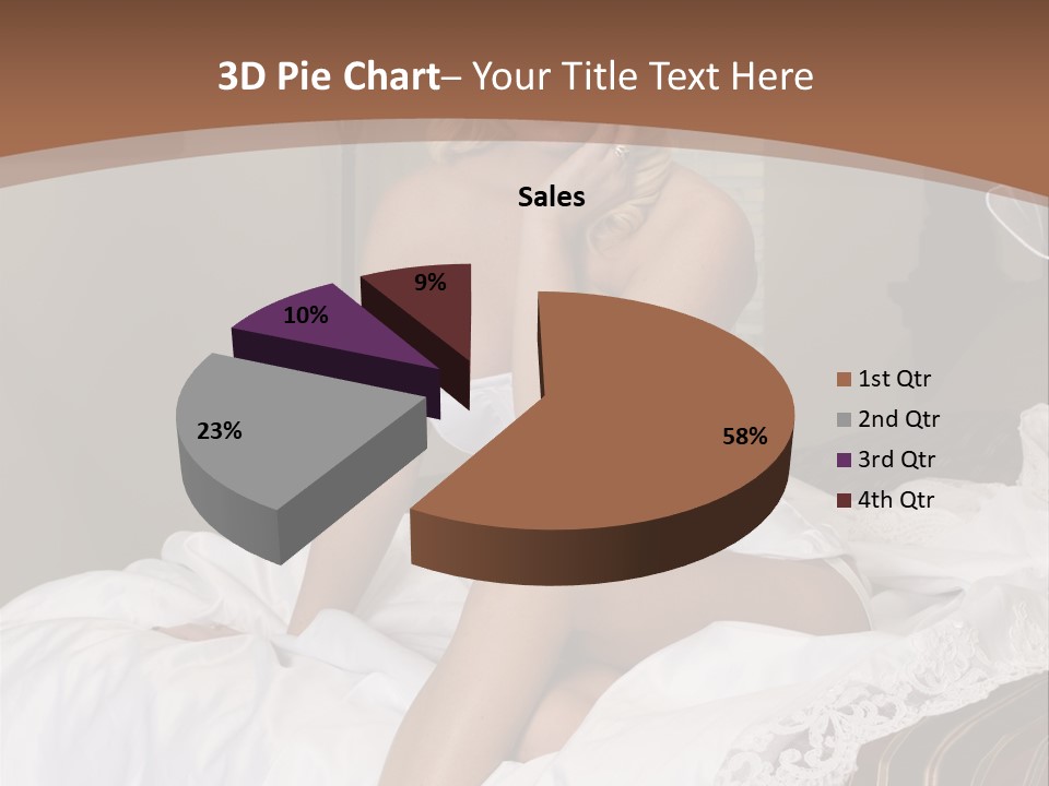 Bed Corset Satin PowerPoint Template