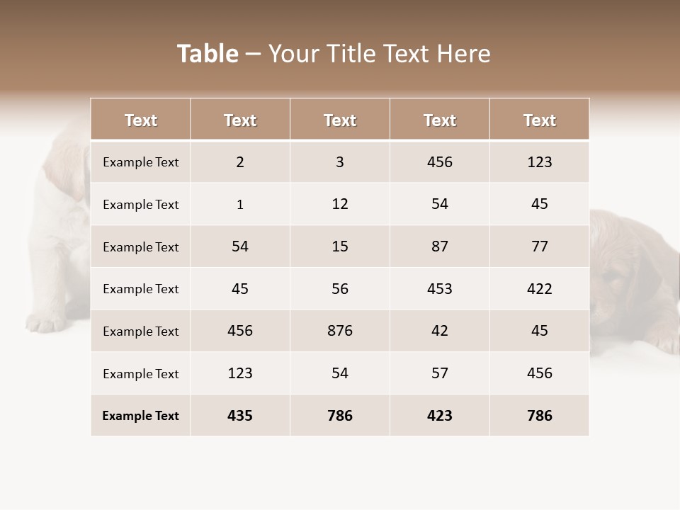 Mammal Portrait Retriever PowerPoint Template