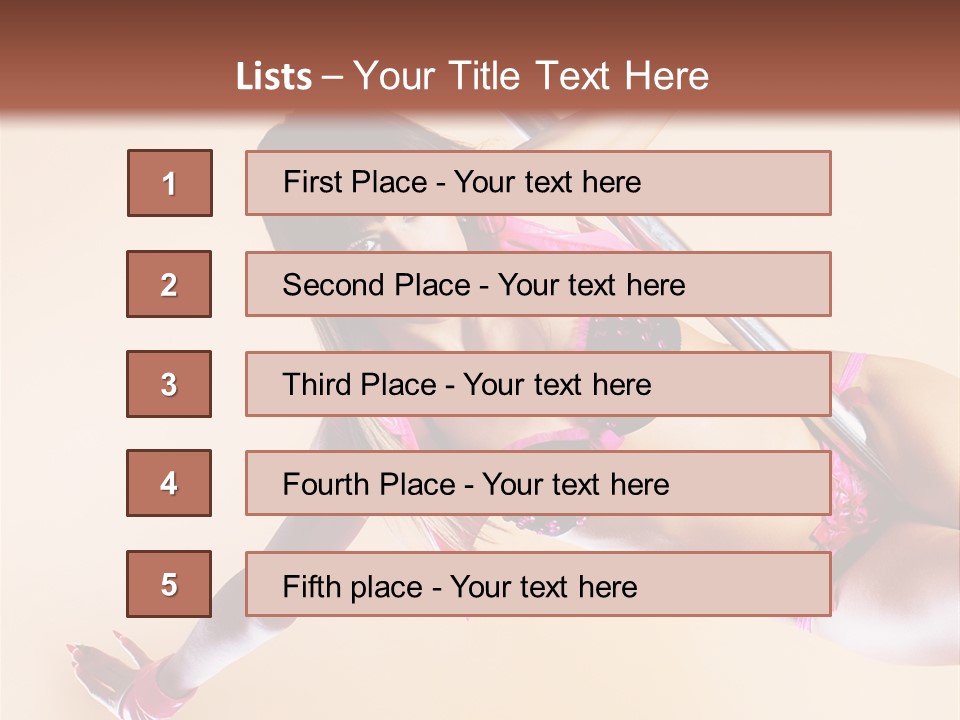 Only Temptation Beautiful PowerPoint Template