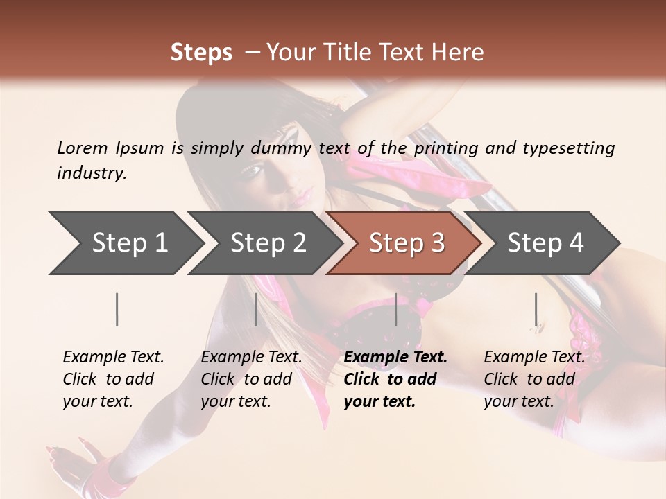 Only Temptation Beautiful PowerPoint Template