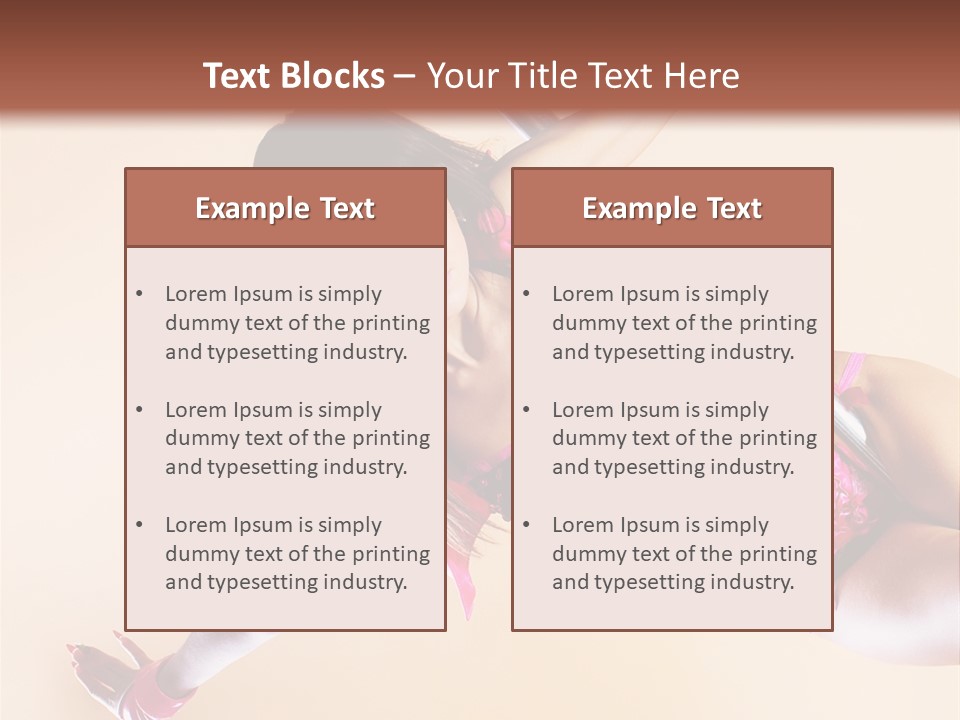 Only Temptation Beautiful PowerPoint Template