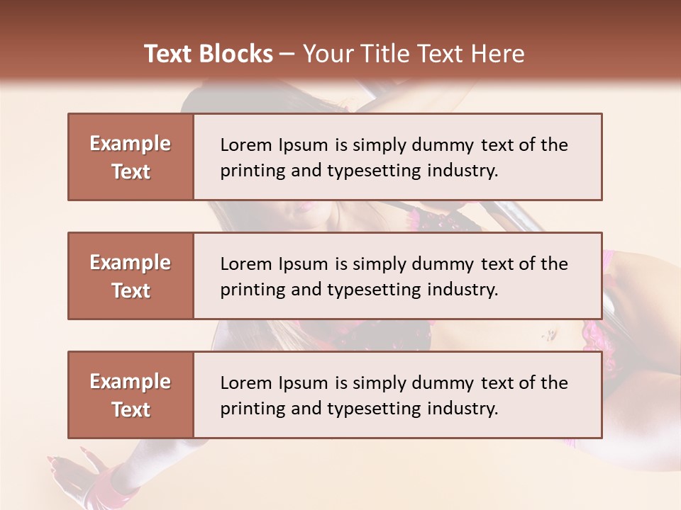 Only Temptation Beautiful PowerPoint Template