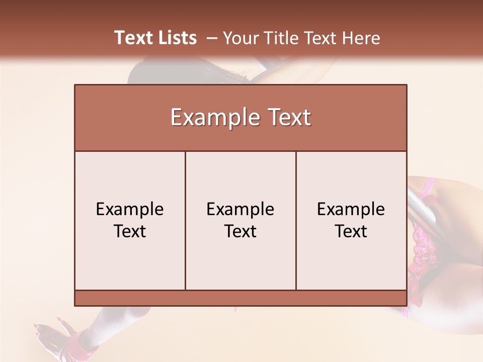 Only Temptation Beautiful PowerPoint Template