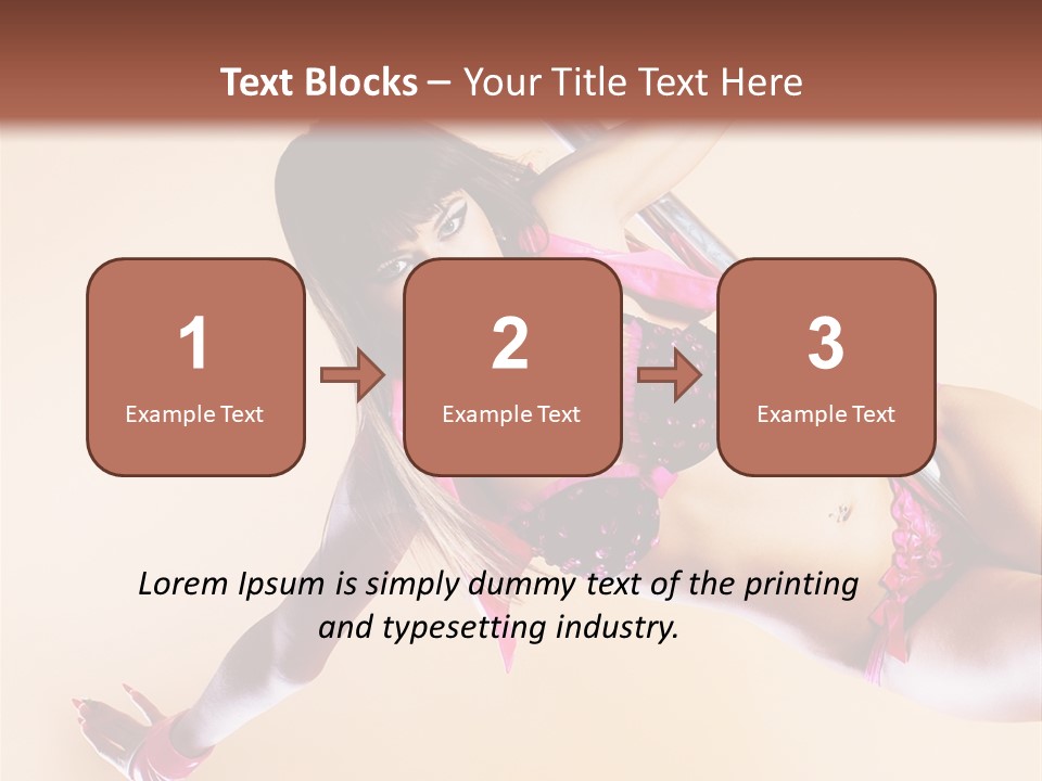 Only Temptation Beautiful PowerPoint Template