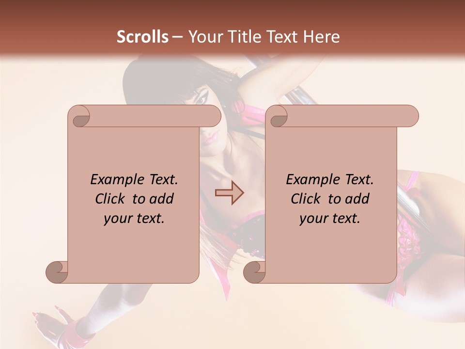 Only Temptation Beautiful PowerPoint Template
