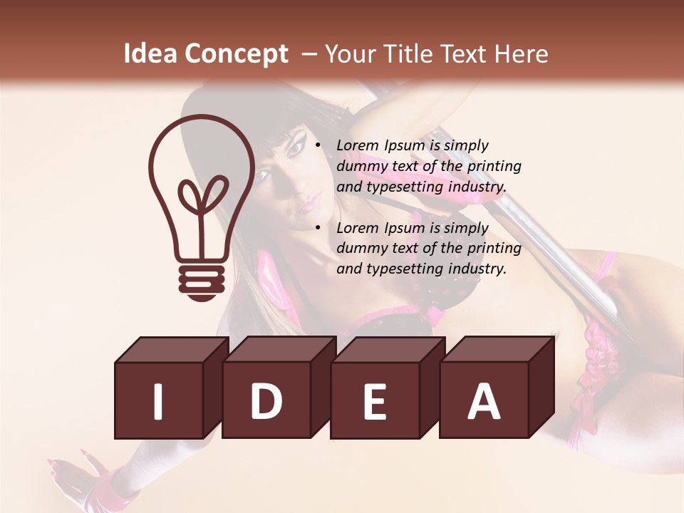 Only Temptation Beautiful PowerPoint Template