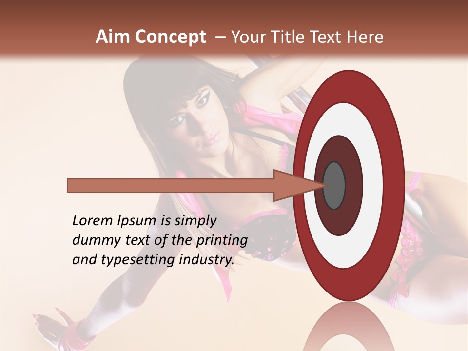 Only Temptation Beautiful PowerPoint Template