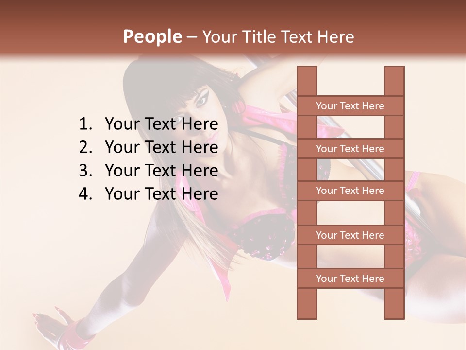 Only Temptation Beautiful PowerPoint Template