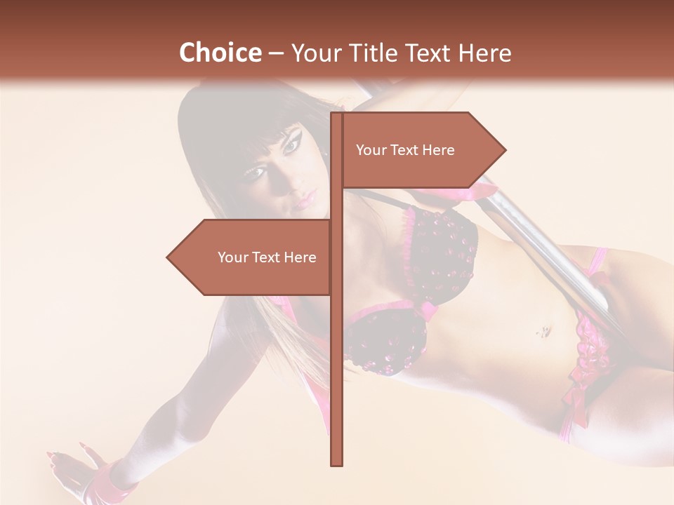 Only Temptation Beautiful PowerPoint Template